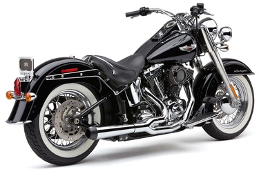 Softail Duals with Fishtails | Full Systems | Motorcycle Exhausts