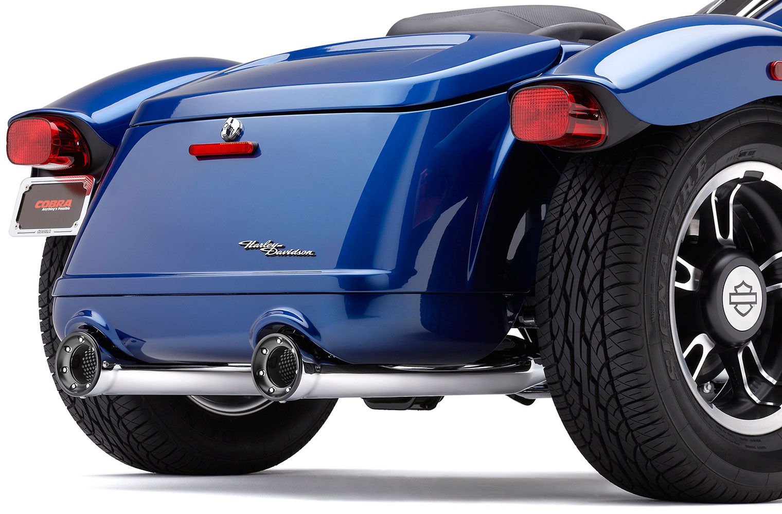 Motorcycle Exhausts Trikes® FLRT Freewheeler (1516) Cobra USAVTwin